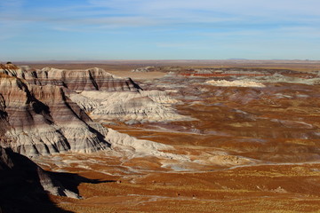badlands in petrified forest NP