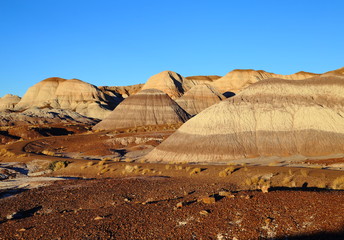 badlands in petrified forest NP