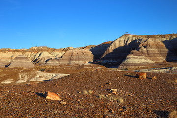 badlands in petrified forest NP