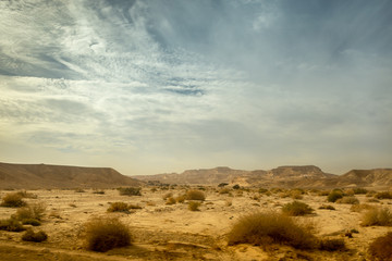 The Negev Desert. Mountain landscapes. Israel Middle East.