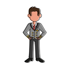 Businessman avatar cartoon icon vector illustration graphic design