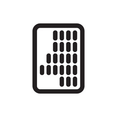 abacus icon illustration