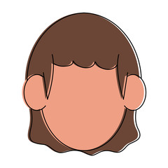 Woman cartoon avatar icon vector illustration graphic design