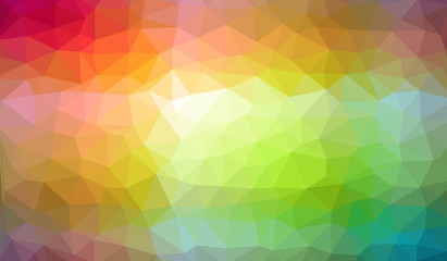 Low Poly abstract background with colorful triangular polygons