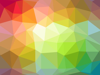 Low Poly abstract background with colorful triangular polygons