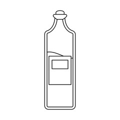 Olive oil bottle icon vector illustration graphic design
