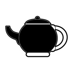 Porcelain kettle isolated icon vector illustration graphic design