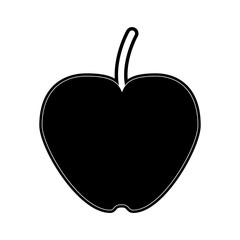 Apple delicious fruit icon vector illustration graphic design