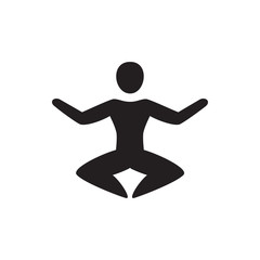 yoga icon illustration