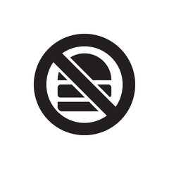 no fast food icon illustration