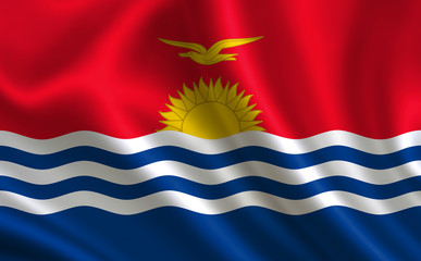 Kiribati flag. A series of 