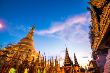 Shwedagon pagoda Yangon Myanmar
