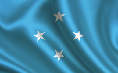 Federated States of Micronesia flag. A series of 