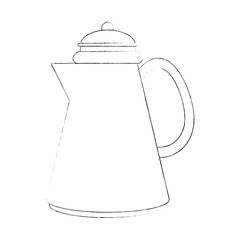 Coffe kettle isolated icon vector illustration graphic design