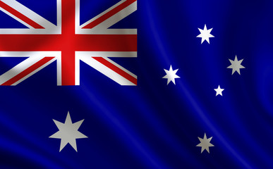 Australia flag. A series of "Flags of the world."  ( The country - Australia flag ) 
