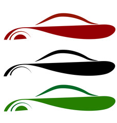 Sport car set with different colors