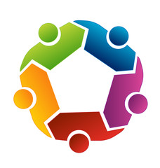 Teamwork people discussion symbol