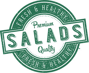 Vintage Fresh Salads Restaurant Sign