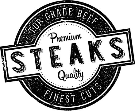 Vintage Steaks Restaurant Sign