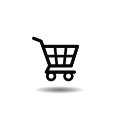 Shop cart icon, buy symbol vector