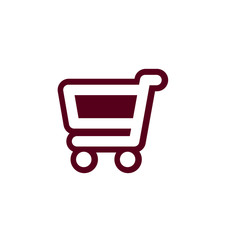 Shop cart icon, buy symbol vector