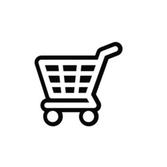 Shop cart icon, buy symbol vector