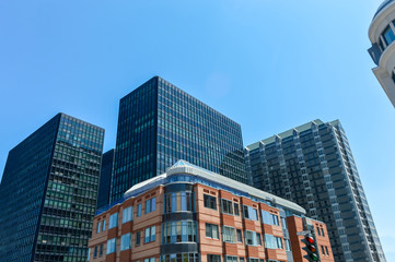 Fototapeta na wymiar Buildings in Westmount, City View, Montreal, Quebec, Canada