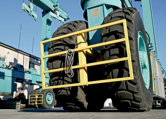 Mobile crane for shipyard 