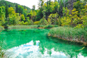Beautigful view at Plitvice, Croatia