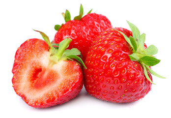 Strawberry isolated on white background. Clipping Path