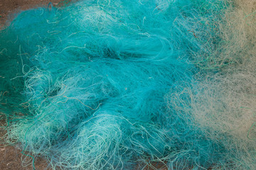 Fototapeta premium Green fishing net