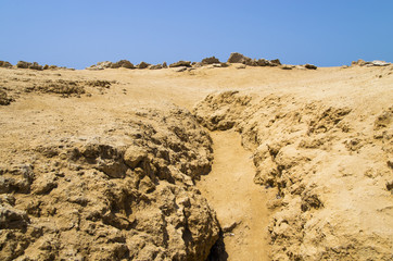 A rift in the earth. Ras Mohamed National Par