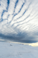 Winter in carpathian mountains