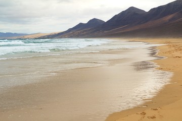 Cofete beach in Fuerteventura, Canary Islands