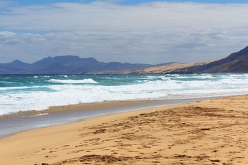 Cofete beach in Fuerteventura, Canary Islands