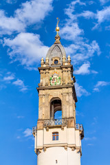 Reichenturm am Kornmarkt in der Altstadt in Bautzen, Sachsen