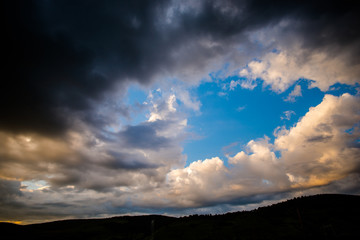 Naklejka na ściany i meble Storm clouds