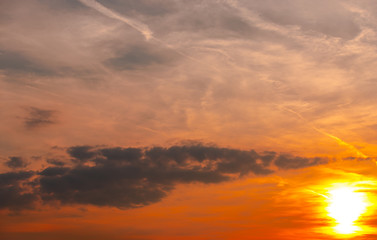 Fototapeta premium Czas zachodu słońca