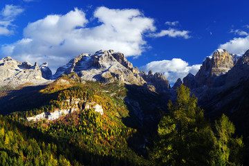 Alpine landscape in the Brenta Dolomites, Italy, Europe