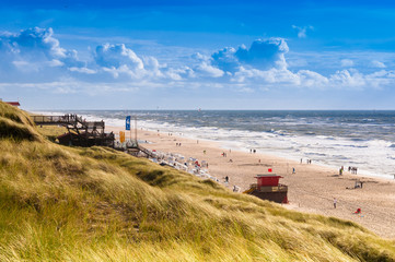 Windy day on the island of Sylt, Germany