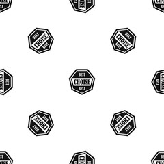 Best choise label pattern seamless black