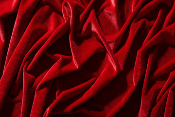 red velvet textile for background or texture