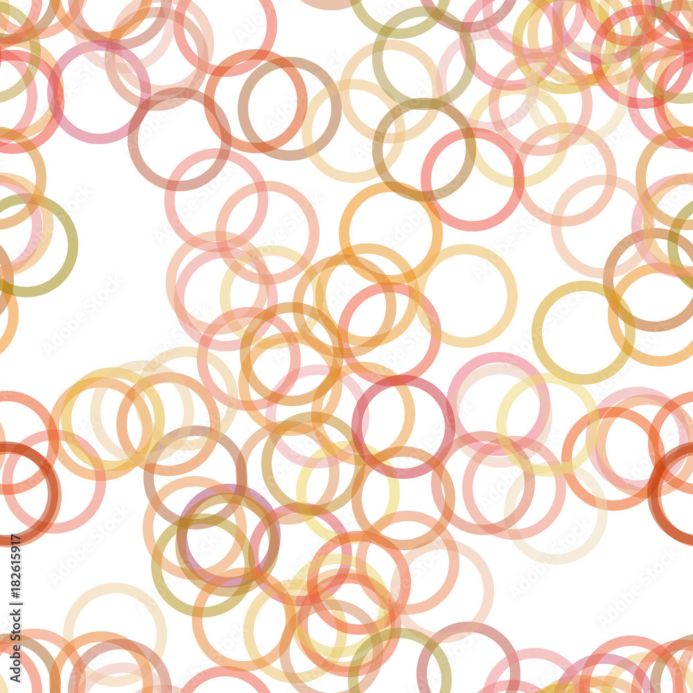 Poster seamless geometric circle pattern background - vector design from rings with opacity effect