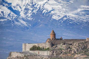 View of Khor Virap and Mount Ararat