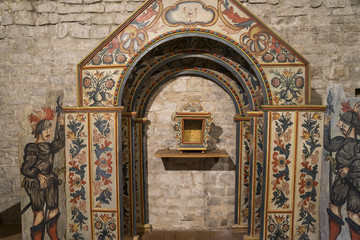 Romanische Kirche im Valle de Boi in den Spanischen Pyrenäen