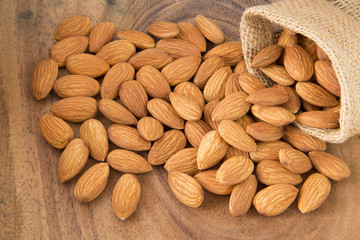 Almonds nuts - Prunus dulcis