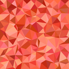 Geometric abstract irregular triangle tiled pattern background - polygonal vector graphic design from red triangles