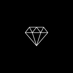 Vector flat icon diamond