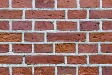 wall from an old, red brick