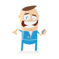 fitness trainer clipart cartoon
